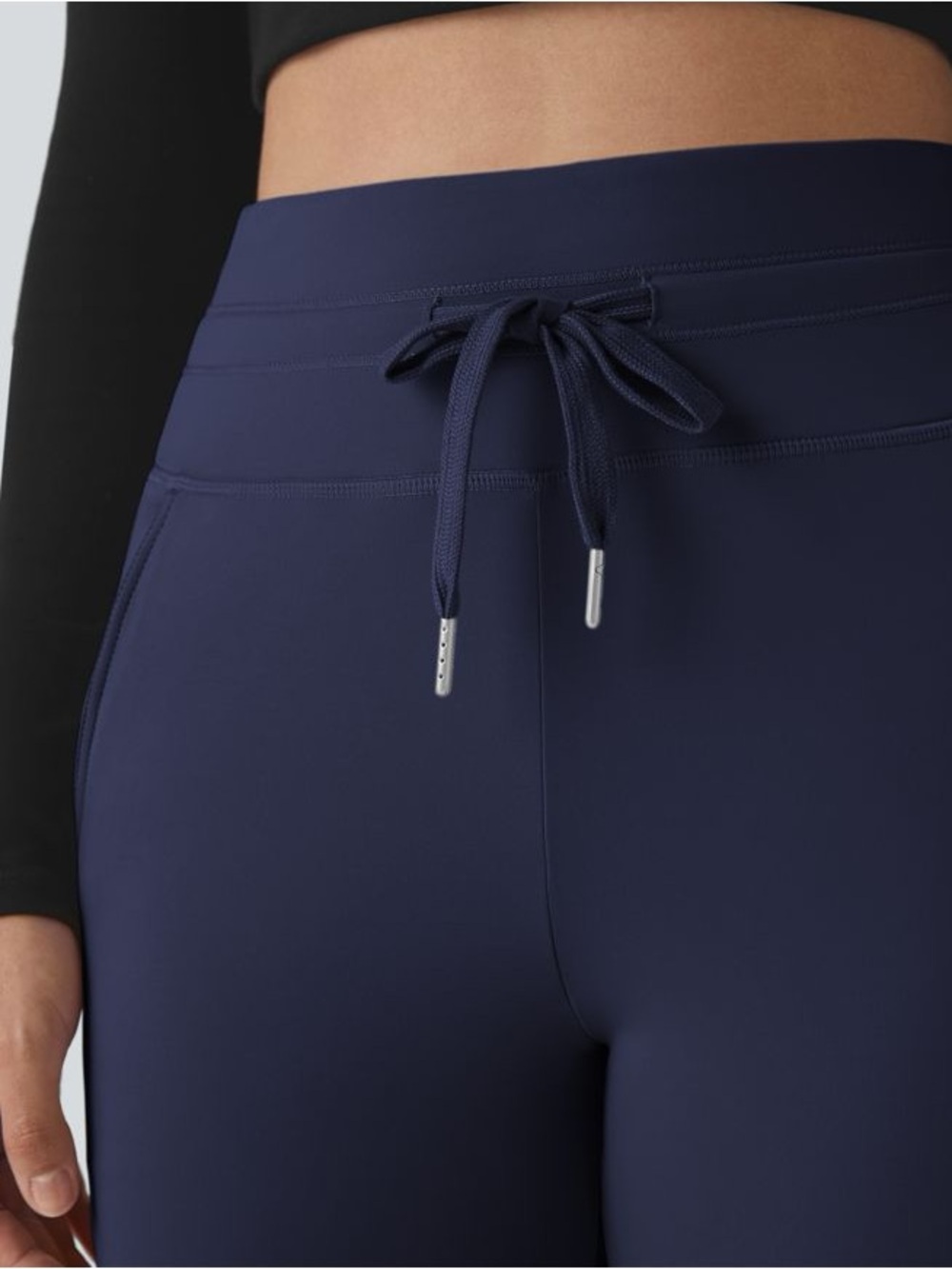 Halara SoftlyZero™ Plush High Waisted Drawstring Pocket Plain Full Length Medium - Picture 4 of 9